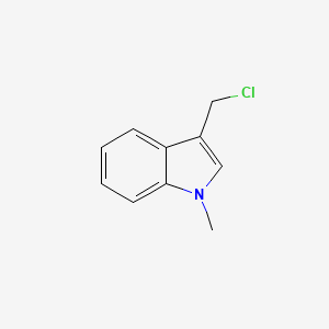 molecular formula C10H10ClN B12974032 3-(Chloromethyl)-1-methyl-1H-indole 