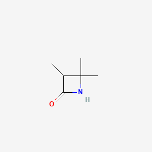 molecular formula C6H11NO B12974037 3,4,4-Trimethylazetidin-2-one CAS No. 22607-01-8