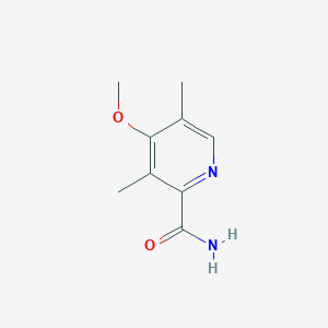 molecular formula C9H12N2O2 B12974050 4-Methoxy-3,5-dimethylpicolinamide 