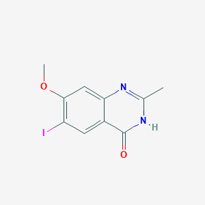 molecular formula C10H9IN2O2 B12974066 6-Iodo-7-methoxy-2-methylquinazolin-4(3H)-one 