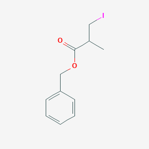 molecular formula C11H13IO2 B12974072 Benzyl 3-iodo-2-methylpropanoate 
