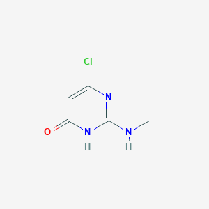 molecular formula C5H6ClN3O B12974089 6-chloro-2-(methylamino)pyrimidin-4(3H)-one 