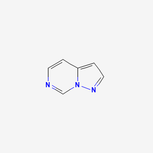 molecular formula C6H5N3 B12974108 Pyrazolo[1,5-c]pyrimidine CAS No. 274-57-7