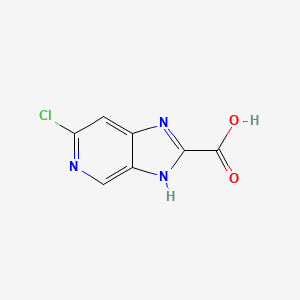 molecular formula C7H4ClN3O2 B12974199 6-chloro-3H-imidazo[4,5-c]pyridine-2-carboxylic acid 
