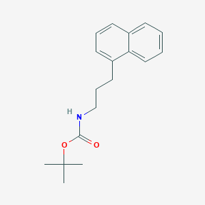 molecular formula C18H23NO2 B12974205 tert-Butyl (3-(naphthalen-1-yl)propyl)carbamate 