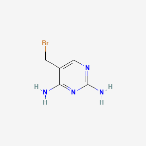 molecular formula C5H7BrN4 B1297422 2,4-Diamino-5-(bromomethyl)pyrimidine CAS No. 89446-58-2