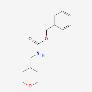 molecular formula C14H19NO3 B12974293 Benzyl ((tetrahydro-2H-pyran-4-yl)methyl)carbamate 