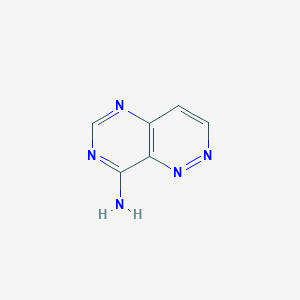 molecular formula C6H5N5 B12974295 Pyrimido[5,4-c]pyridazin-8-amine 
