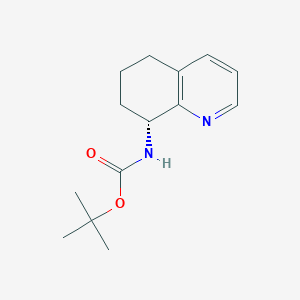molecular formula C14H20N2O2 B12974329 tert-Butyl (R)-(5,6,7,8-tetrahydroquinolin-8-yl)carbamate 