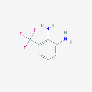molecular formula C7H7F3N2 B1297437 3-(Trifluoromethyl)benzene-1,2-diamine CAS No. 360-60-1