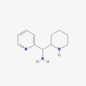 molecular formula C11H17N3 B12974412 Piperidin-2-yl(pyridin-2-yl)methanamine 