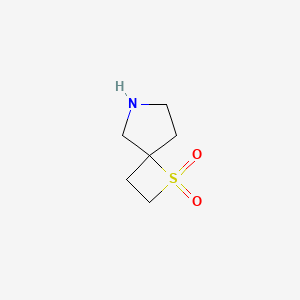 molecular formula C6H11NO2S B12974429 1-Thia-6-azaspiro[3.4]octane 1,1-dioxide 