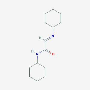 molecular formula C14H24N2O B12974490 (E)-N-Cyclohexyl-2-(cyclohexylimino)acetamide 