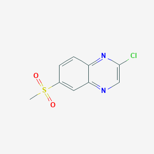 molecular formula C9H7ClN2O2S B12974501 2-chloro-6-(methylsulfonyl)Quinoxaline 