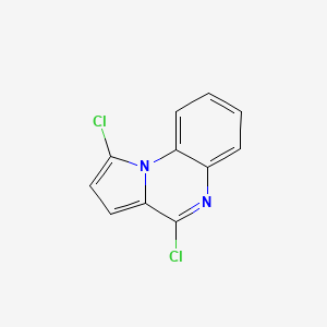 molecular formula C11H6Cl2N2 B12974531 1,4-Dichloropyrrolo[1,2-a]quinoxaline 