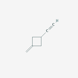 molecular formula C7H8 B12974571 1-Ethynyl-3-methylenecyclobutane 