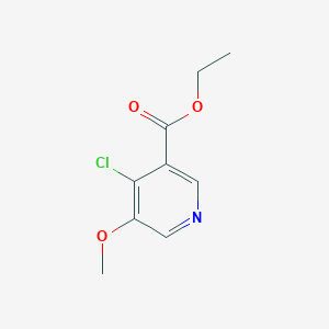 molecular formula C9H10ClNO3 B12974576 Ethyl 4-chloro-5-methoxynicotinate 