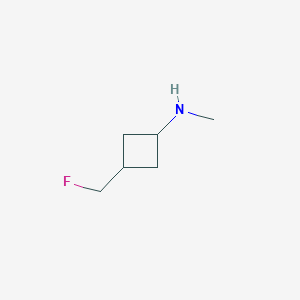 molecular formula C6H12FN B12974594 3-(Fluoromethyl)-N-methylcyclobutan-1-amine 