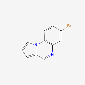 molecular formula C11H7BrN2 B12974609 7-Bromopyrrolo[1,2-a]quinoxaline 
