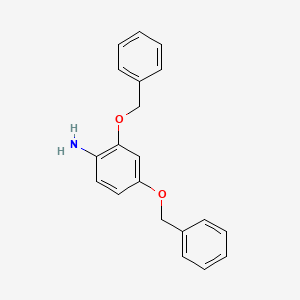 molecular formula C20H19NO2 B12974610 2,4-Bis(benzyloxy)aniline 