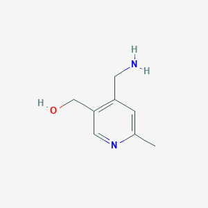 molecular formula C8H12N2O B12974628 (4-(Aminomethyl)-6-methylpyridin-3-yl)methanol 