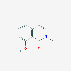 molecular formula C10H9NO2 B12974637 8-Hydroxy-2-methylisoquinolin-1(2H)-one 