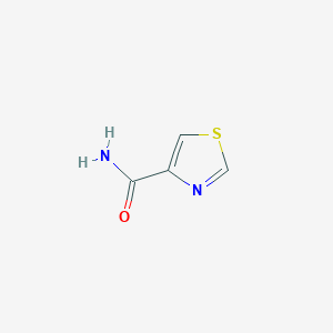 molecular formula C4H4N2OS B1297466 Thiazole-4-carboxamide CAS No. 3575-09-5