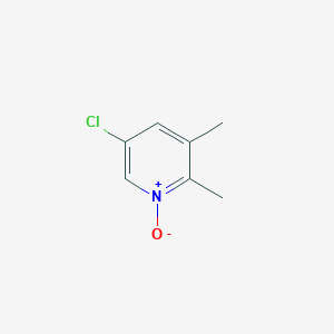 molecular formula C7H8ClNO B12974665 5-Chloro-2,3-dimethylpyridine 1-oxide 