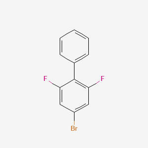 molecular formula C12H7BrF2 B12974715 4-Bromo-2,6-difluorobiphenyl 