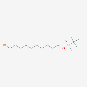 molecular formula C16H35BrOSi B12974755 Silane, [(10-bromodecyl)oxy](1,1-dimethylethyl)dimethyl- CAS No. 96044-45-0