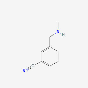 molecular formula C9H10N2 B1297477 3-((Methylamino)methyl)benzonitrile CAS No. 90389-96-1
