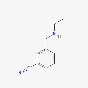 molecular formula C10H12N2 B1297478 3-((Ethylamino)methyl)benzonitrile CAS No. 90389-97-2