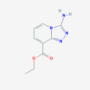 molecular formula C9H10N4O2 B12974787 Ethyl 3-amino-[1,2,4]triazolo[4,3-a]pyridine-8-carboxylate 