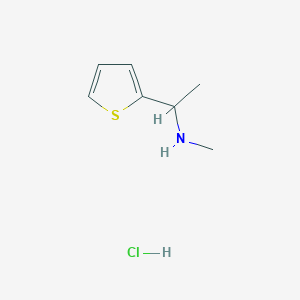 molecular formula C7H12ClNS B1297480 N-Methyl-1-(2-thienyl)ethanamine hydrochloride CAS No. 857546-98-6
