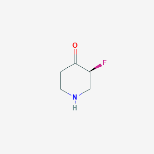 molecular formula C5H8FNO B12974809 (S)-3-Fluoropiperidin-4-one 