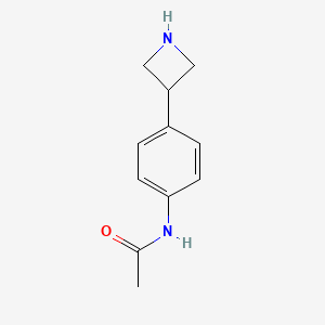 molecular formula C11H14N2O B12974813 N-(4-(Azetidin-3-yl)phenyl)acetamide 