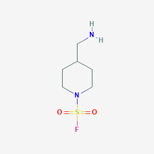 molecular formula C6H13FN2O2S B12974868 4-(Aminomethyl)piperidine-1-sulfonyl fluoride 