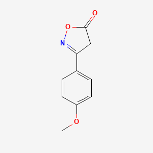 molecular formula C10H9NO3 B1297487 3-(4-methoxyphenyl)isoxazol-5(4H)-one CAS No. 31709-47-4