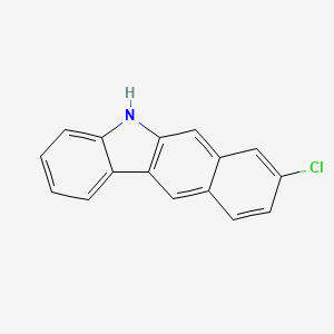 molecular formula C16H10ClN B12974887 8-Chloro-5H-benzo[b]carbazole 