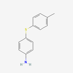 molecular formula C13H13NS B1297490 4-[(4-Methylphenyl)sulfanyl]aniline CAS No. 22865-52-7