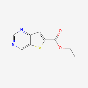 molecular formula C9H8N2O2S B12974916 Ethyl thieno[3,2-d]pyrimidine-6-carboxylate 