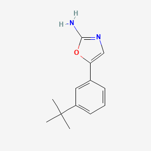molecular formula C13H16N2O B12974926 5-(3-(tert-Butyl)phenyl)oxazol-2-amine 