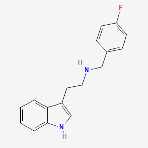 molecular formula C17H17FN2 B1297494 (4-Fluoro-benzyl)-[2-(1H-indol-3-yl)-ethyl]-amine CAS No. 51841-40-8
