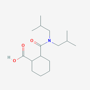 molecular formula C16H29NO3 B1297497 2-Diisobutylcarbamoyl-cyclohexanecarboxylic acid CAS No. 332394-38-4