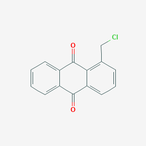 molecular formula C15H9ClO2 B12975032 1-(Chloromethyl)anthracene-9,10-dione 