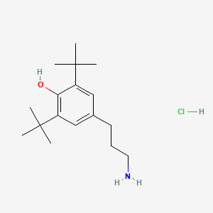molecular formula C17H30ClNO B12975040 4-(3-Aminopropyl)-2,6-di-tert-butylphenol hydrochloride 