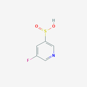 molecular formula C5H4FNO2S B12975050 5-Fluoropyridine-3-sulfinic acid 