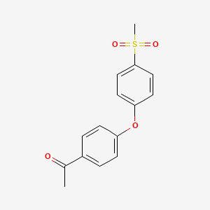molecular formula C15H14O4S B1297507 Ethanone, 1-(4-(4-(methylsulfonyl)phenoxy)phenyl)- CAS No. 83642-22-2