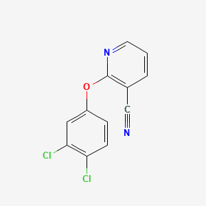 molecular formula C12H6Cl2N2O B1297508 3-Pyridinecarbonitrile, 2-(3,4-dichlorophenoxy)- CAS No. 99902-93-9