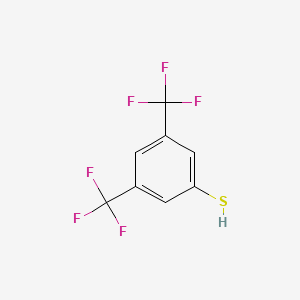 molecular formula C8H4F6S B1297511 3,5-Bis(trifluoromethyl)benzenethiol CAS No. 130783-02-7